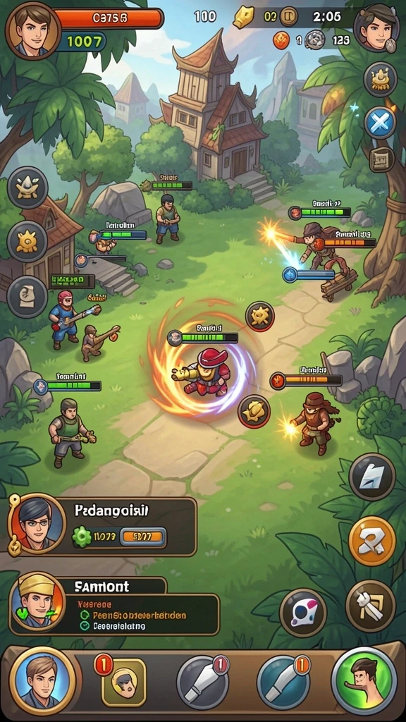 Screenshot fitur kustomisasi karakter yang menarik.