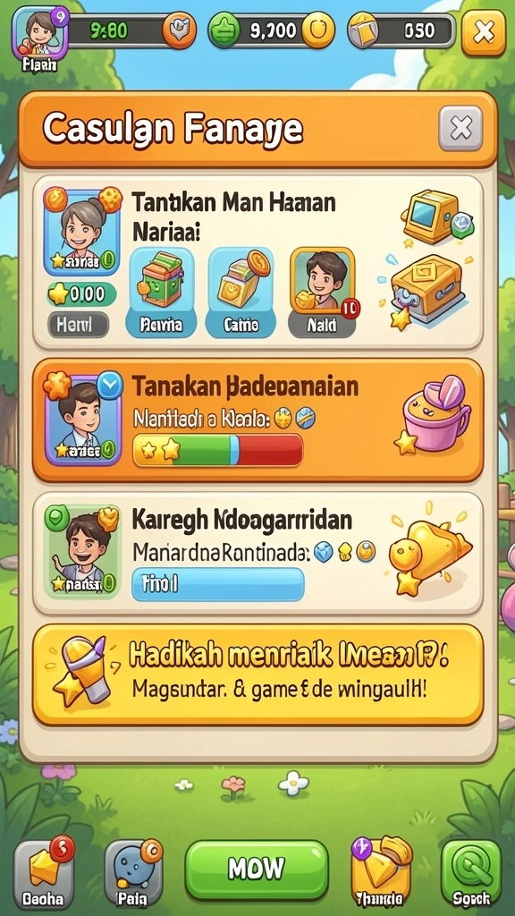 Salah satu fitur upgrade karakter dalam 6SVIP.