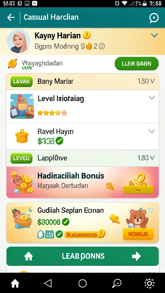 Berbagai pilihan permainan untuk semua pemain.