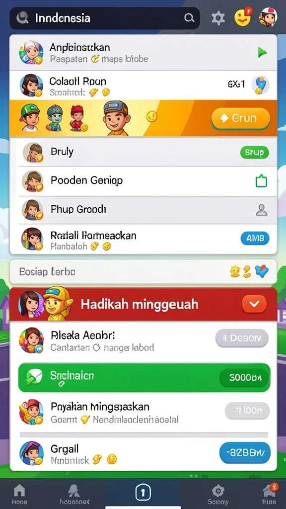 Fitur interaksi antar pengguna yang menyenangkan.