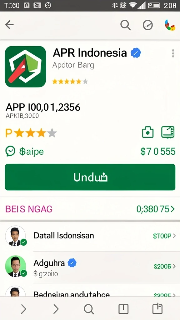 Tampilan interface yang user-friendly.