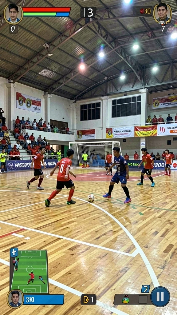 Tangkapan layar menunjukkan aksi seru karakter utama di medan tempur.