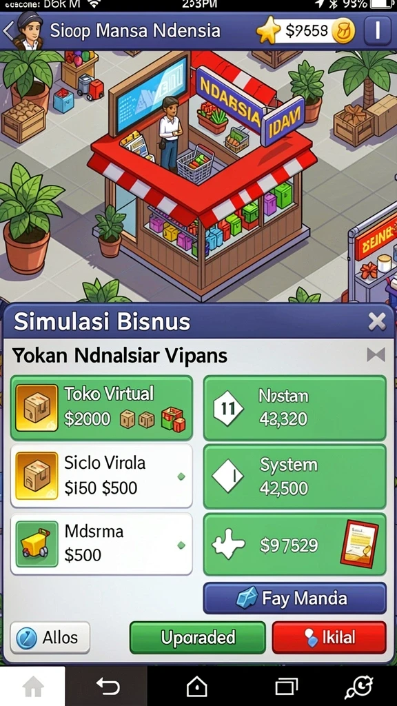 Antarmuka permainan yang intuitif dan mudah digunakan.