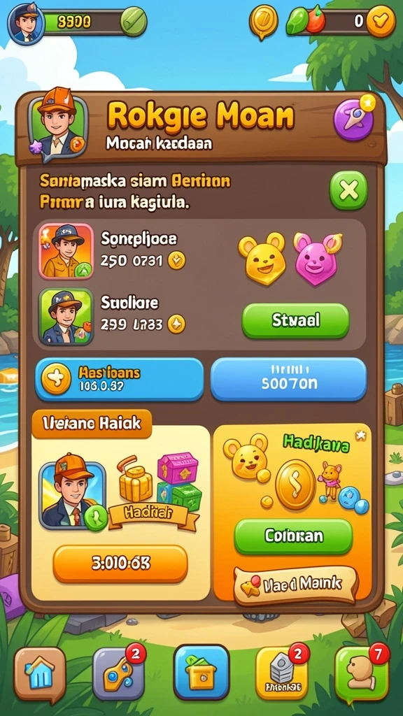 Karakter yang bisa kamu pilih dan sesuaikan.
