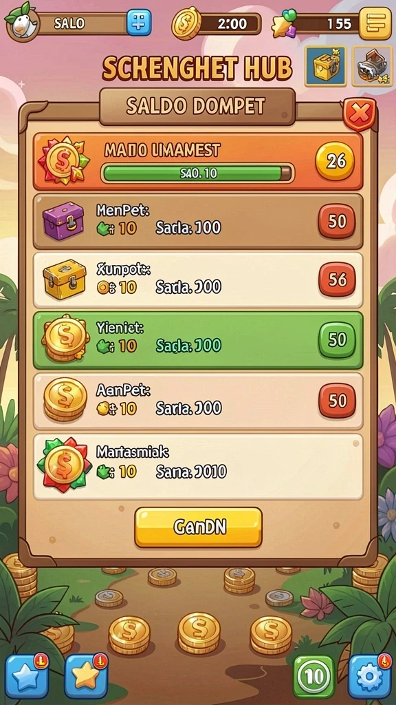 Screenshot level baru yang penuh tantangan di DOLAR138.