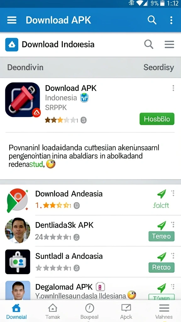 Tampilan antarmuka permainan yang menarik.