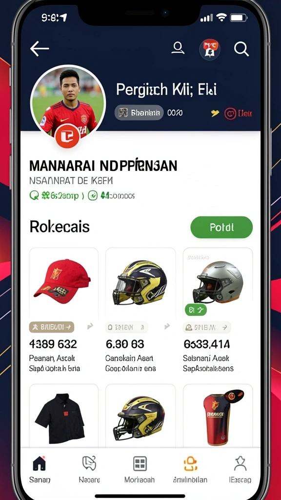 Tangkapan layar menampilkan grafik warna-warni yang memikat.