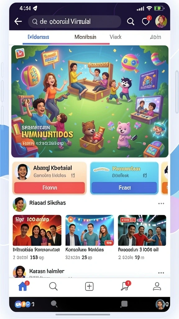 Tampilan awal permainan yang menarik dan memukau.