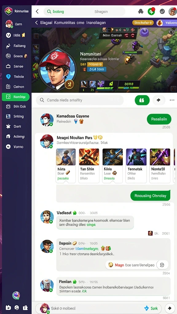 Grafik permainan yang memukau dan penuh warna.