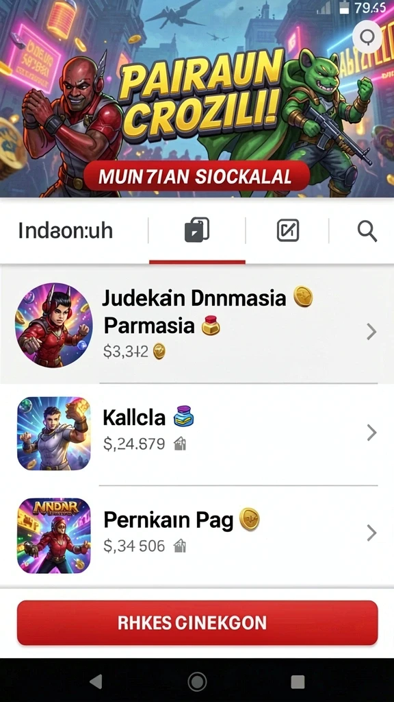 Menampilkan karakter utama dalam aksi dramatis.