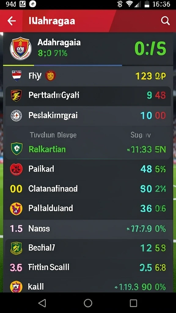 Tampilan utama aplikasi MACANTOTO yang menarik.