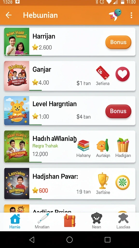 Tampilan antarmuka yang user-friendly.
