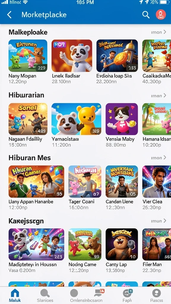 Level-level yang menantang dan seru.