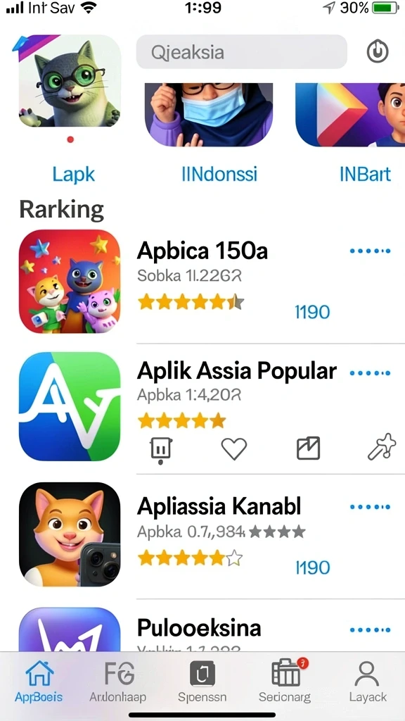 Screenshot menunjukkan antarmuka pengguna yang menarik.