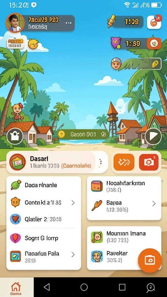 Fitur interaktif yang memungkinkan pemain bersaing secara online.