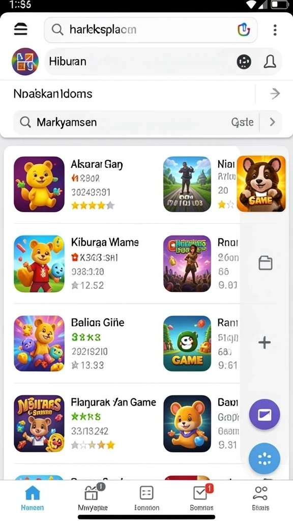 Misi menarik di setiap level.