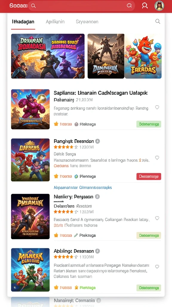 Tampilan antarmuka yang menarik dan user-friendly.