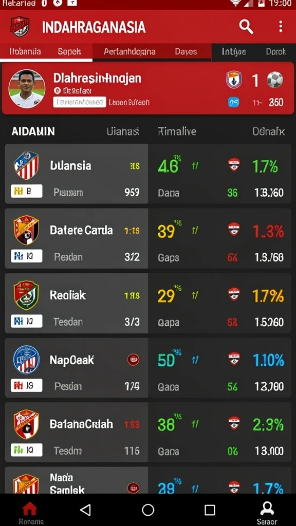Tampilan utama aplikasi REJEKIBET yang menarik dan mudah dinavigasi.