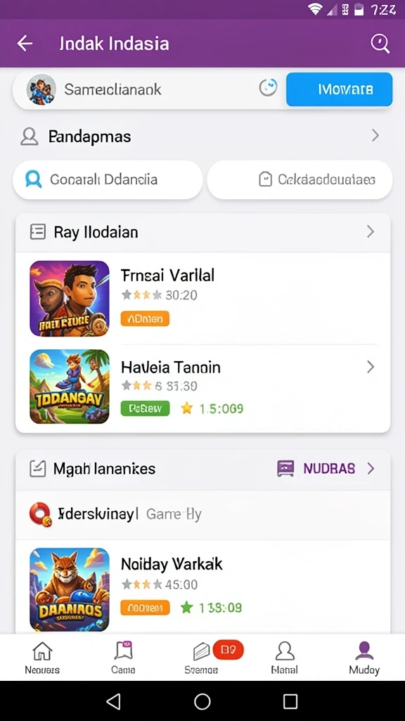 Tampilan antarmuka yang menarik dan user-friendly.