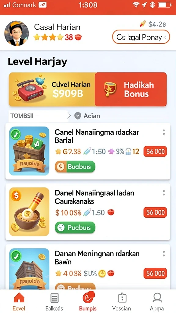 Fitur live chat untuk berinteraksi dengan pemain lain.