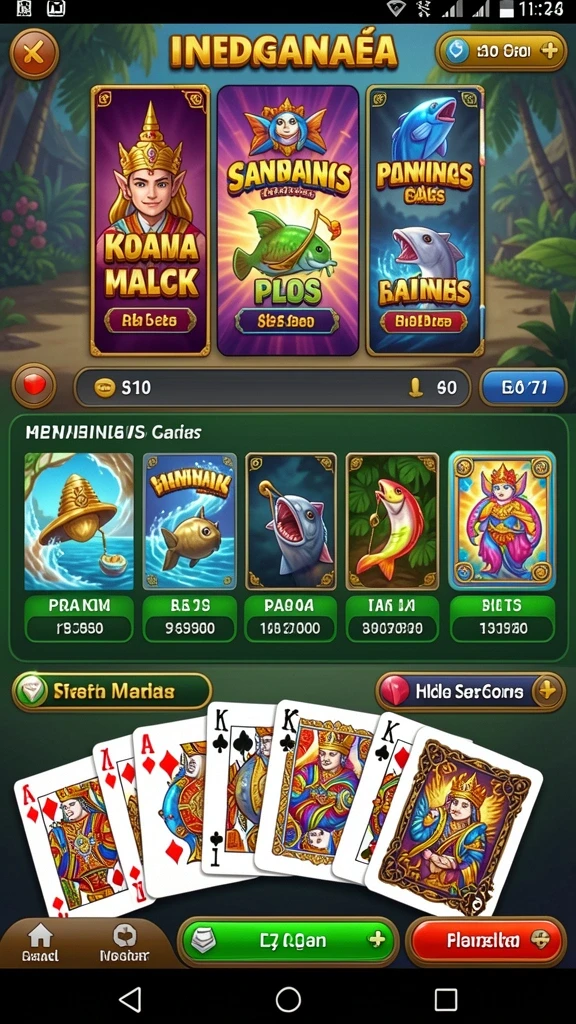 Screenshot saat bermain permainan kartu favorit di ROKOKBET.