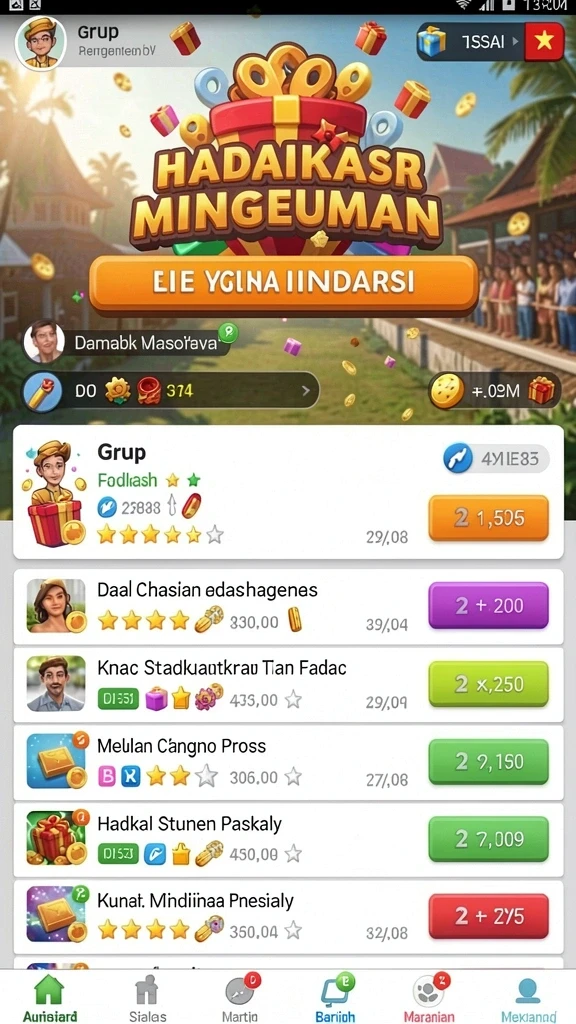 Menu upgrade dengan berbagai pilihan senjata dan kemampuan.