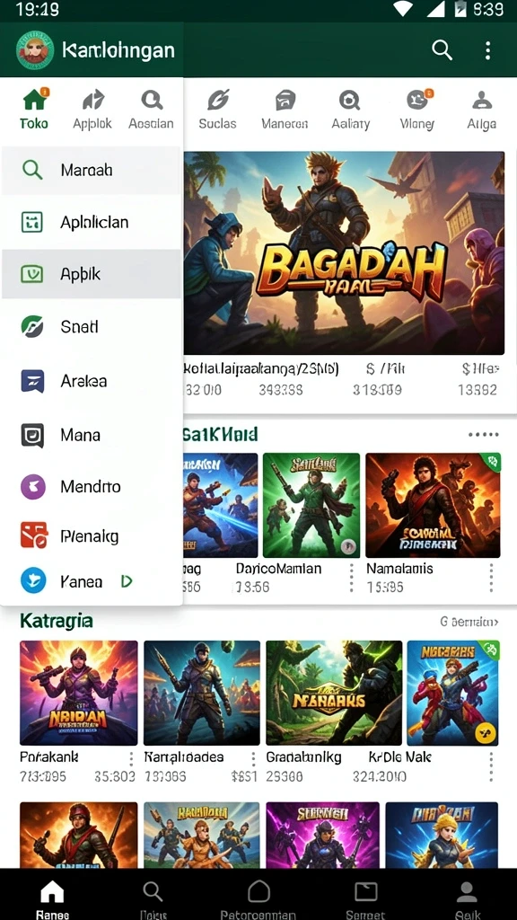 Karakter kustomisasi yang beragam dan unik.